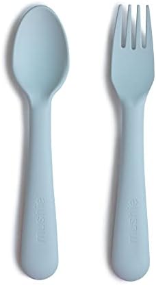 Mushie Safe plastic Flatware Set for Kids