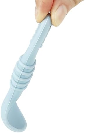 PandaEar 6 Pack Silicone Baby Spoons Forks