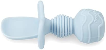 PandaEar 4Pack Silicone Baby Spoons Forks Anti-Choke Self-Feeding Ages 3