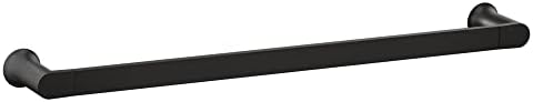 Moen Genta LX Matte Black Modern 24-Inch Single Towel Bar
