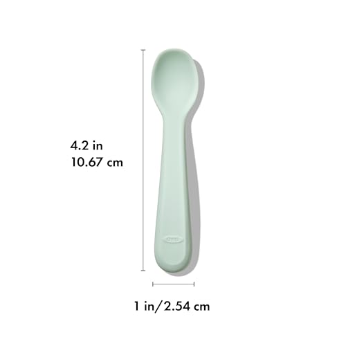 OXO Tot Silicone Spoons 2-Pack Blossom Opal