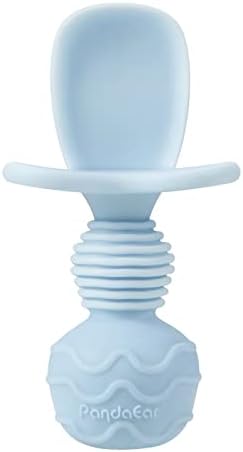 PandaEar 4Pack Silicone Baby Spoons Forks Anti-Choke Self-Feeding Ages 3