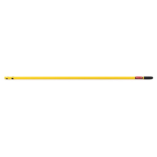 Durable 52-Inch Mop Handle Steel Yellow Compatible with Rubbermaid Mop Frames Dusters