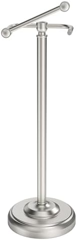 Sturdy glamorous brushed nickel toilet paper holder stand