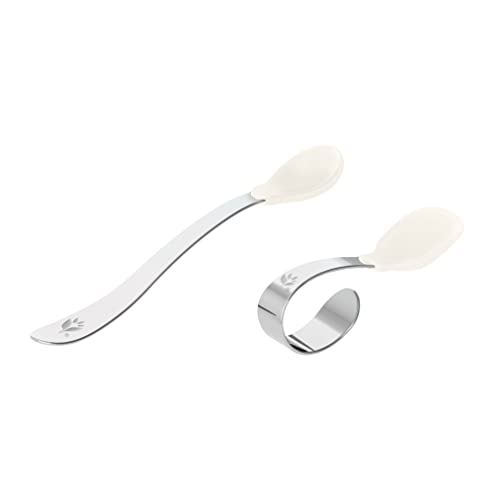 Green Sprouts Silicone Stainless Steel Training Spoons