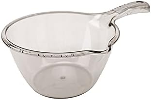 Transparent Pink Water Scoop with Spout Bathroom Kitchen Essential