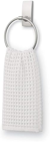 Command Hand Towel Holder Damage-Free Bathroom Organizing Kit Satin Nickel