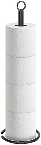 Sturdy Rust-Resistant Space-Saving Toilet Paper Holder Stand