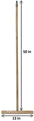 Imusa I522-28 Cuban Mop Stick Lightweight Natural Wood with Plausible Insert