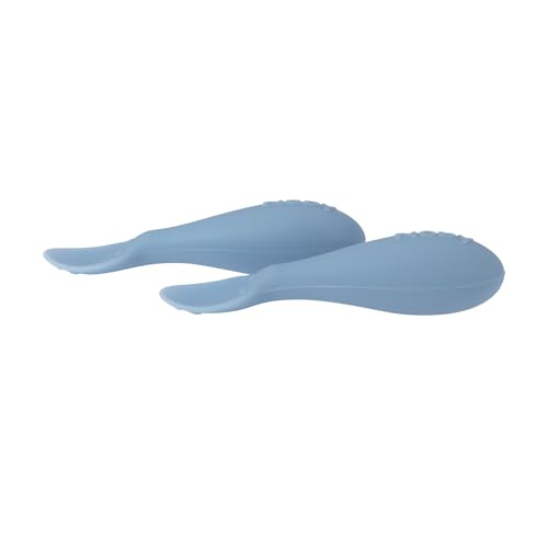 Nuby Silicone Mini Spoons 2-Pack for 4 Month Babies Blue