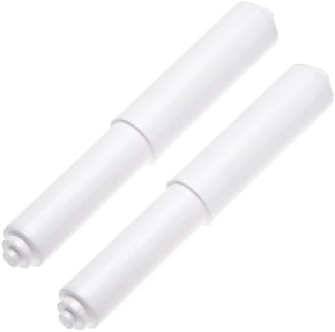 2 Pack White Toilet Paper Holder Spring Loaded Replacement