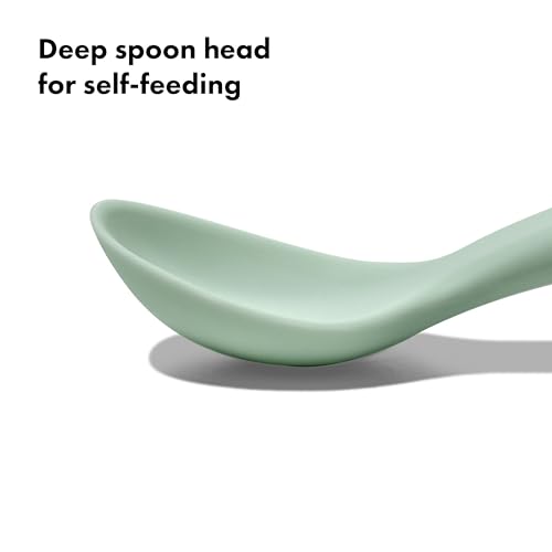 OXO Tot Silicone Spoons 2-Pack Blossom Opal