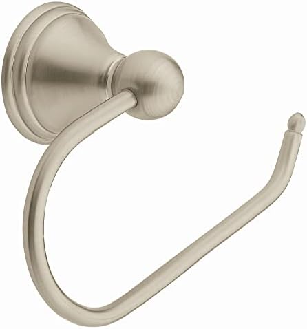 Moen Preston Collection Spot Resist Brushed Nickel Toilet Paper Holder Wall-Mounted Durable