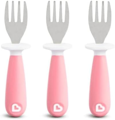 Munchkin toddler fork set 3-pack pink