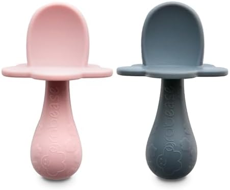 Grabease Baby silicone Spoon Set for Baby Led Weaning