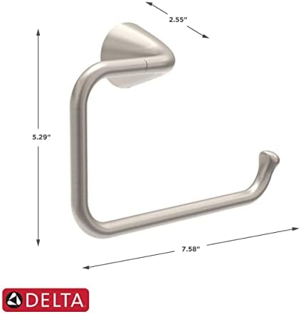 Delta Arvo SpotShield Brushed Nickel Towel Ring Holder