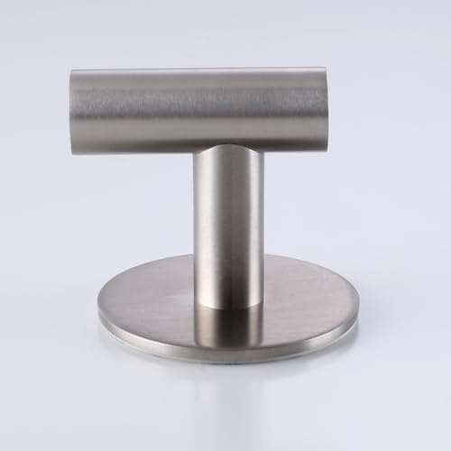Zuvky Self Adhesive Hooks 304 Stainless Steel Heavy Duty 2 Pack Silver