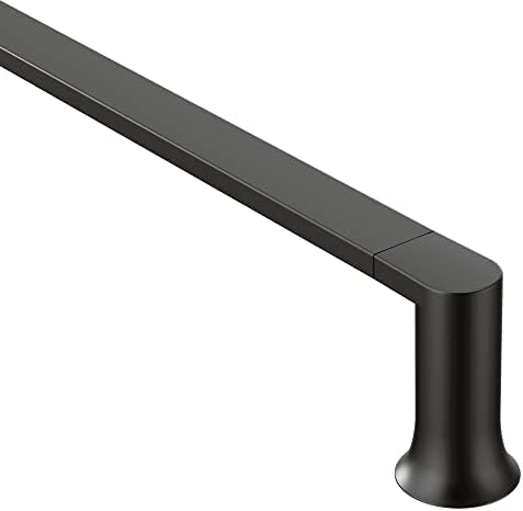 Moen Genta LX Matte Black Modern 24-Inch Single Towel Bar