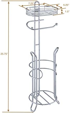 Sturdy Toilet Paper Holder with Chrome Finish