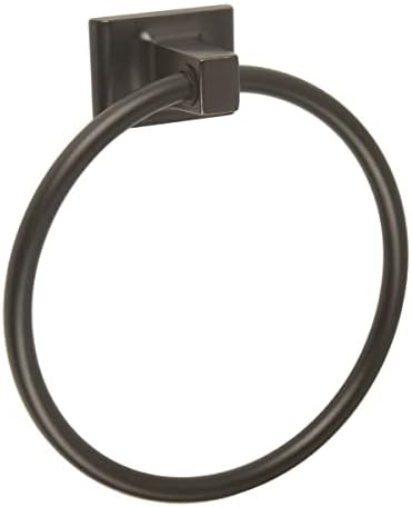 Zinc 6-Inch Oil-Rubbed Bronze Towel Ring with 1-Year Warranty