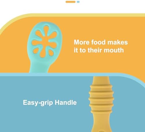 DF DUALFERV silicone baby spoons 8-pc set for weaning