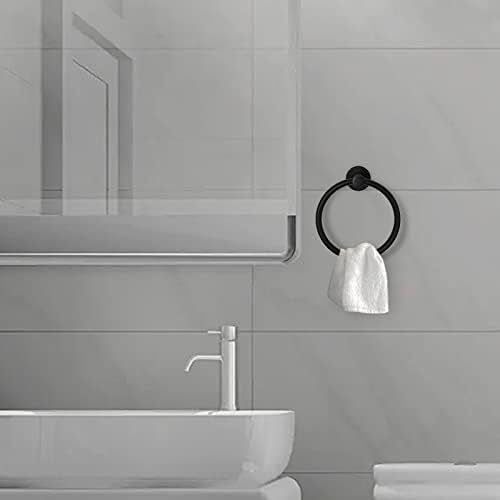 Sturdy Mat Black Towel Holder for Bathroom