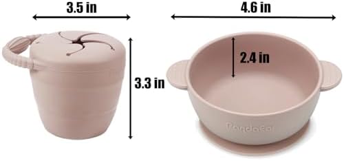 Pandaear 9-Piece Secure Baby Feeding Set