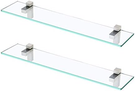 Safe Durable Glass Shelves for the Bathroom