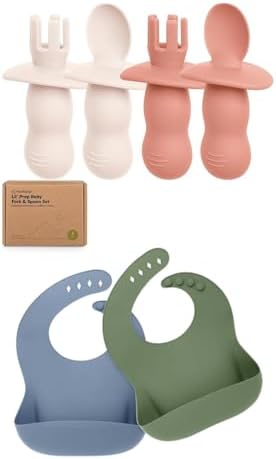 KeaBabies Complete Set for Safe Baby Feeding and Spills-Free Meals