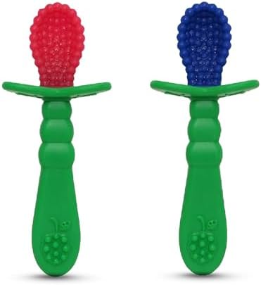 RaZbaby RaZberry Training Spoon 6m Red Blue 2 Pack
