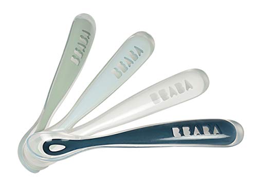BEABA Babys First Silicone Spoon Set
