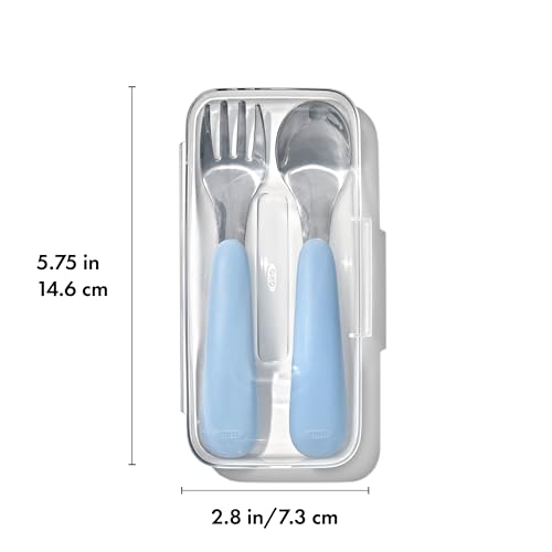 OXO Tot On-The-Go Perfect Kids Flatware Set - Dusk