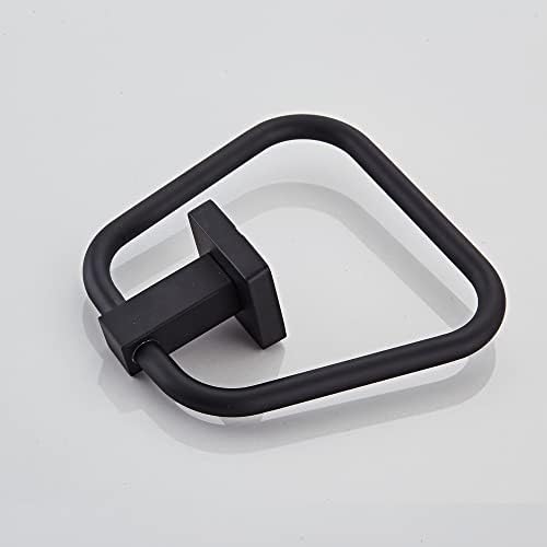 Matte Black Towel Ring Durable Stylish