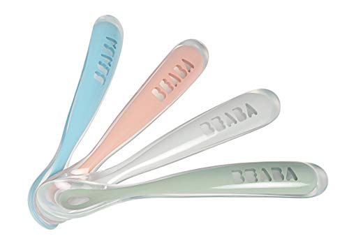 BEABA Baby Feeding Spoon Set - Gentle Tips for Safe Feeding