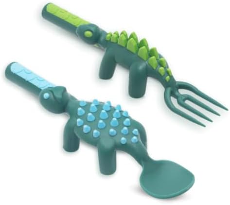Constructive Eating Toddler Silverware Flatware Set US-Made BPA-Free for Toddlers
