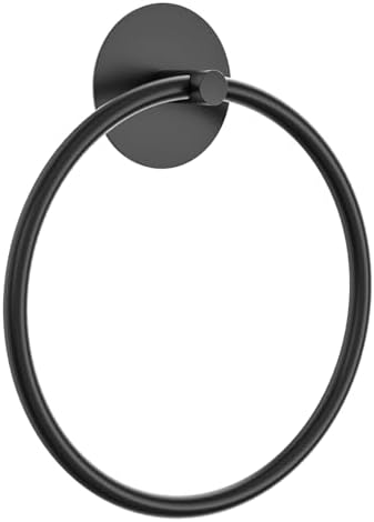 Matte Black Bathroom Towel Holder - Durable and Stylish