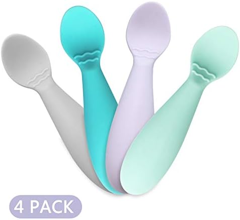 PandaEar Safe Baby Spoons 4-Pack