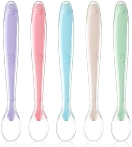 Vicloon Safe Silicone Feeding Spoons for Babies