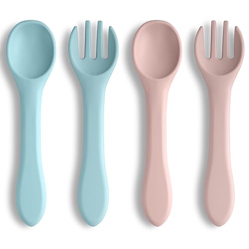 Vicloon Silicone Baby Spoon Set for Weaning