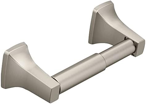 Mleon Contemporary Brushed Nickel Toilet Paper Holder