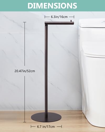 Space-Saving Toilet Paper Holder Stand