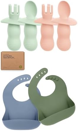 KeaBabies Silicone Baby Set Safe Durable and Perfect for Baby Led Weaning