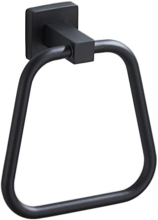 Matte Black Towel Ring Durable Stylish