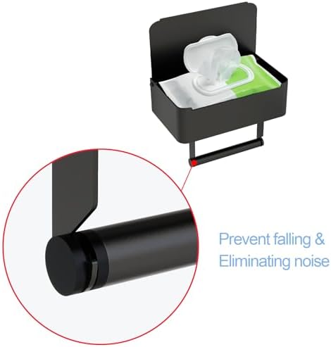 JUYSON Toilet Paper Holder with Shelf and Wipes Storage