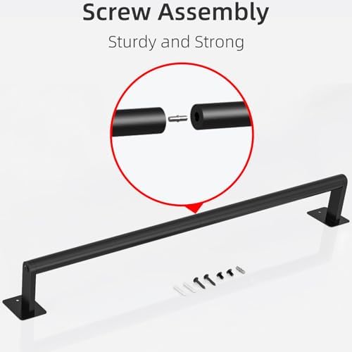 Heavy Duty 24-Inch Wall-Mounted Towel Bar for Bathroom Organization