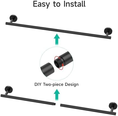 Matte Black Towel Bar