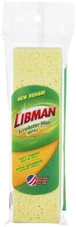 Pure Power Libman 9-in Sponge Mop Refill - 3105 Pack of 2