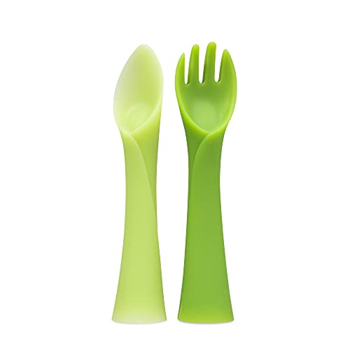 Ergonomic Baby Training Fork and Spoon Set