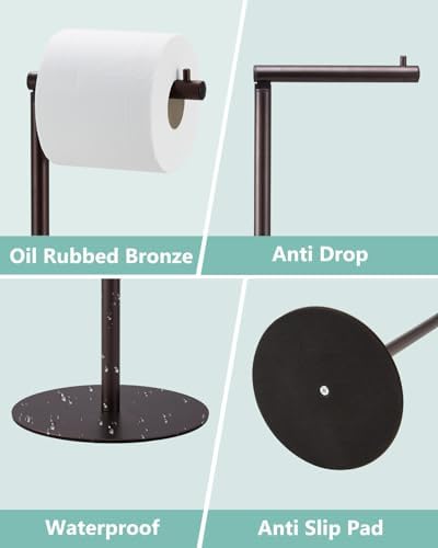Space-Saving Toilet Paper Holder Stand