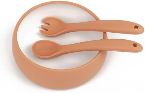 Miniguysa Silicone Toddler Fork Spoon Set